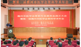 儋州市医学会骨科专业委员会成立大会暨第一届儋州市医学会骨科学术年会在儋州市人民医院举办